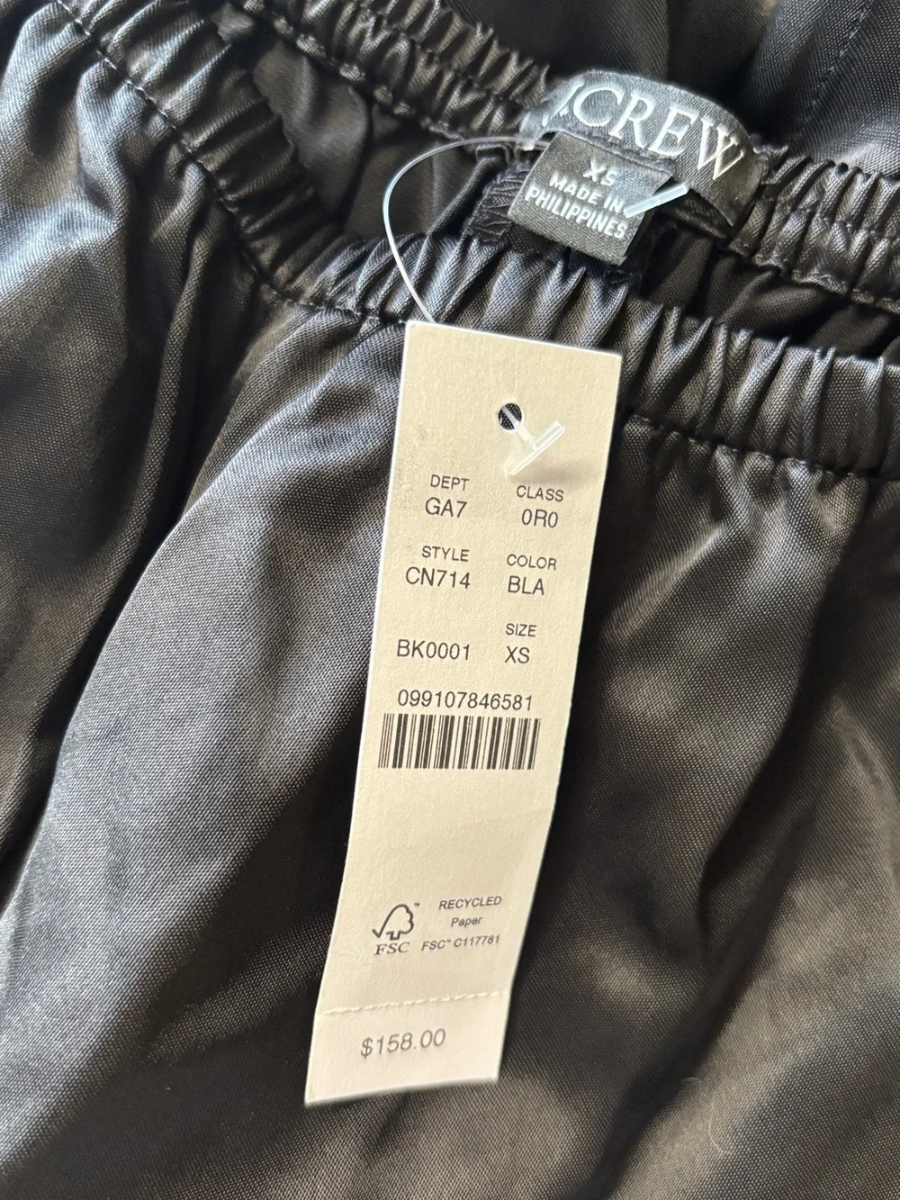 J.Crew Cosmo pant in luster charmeuse